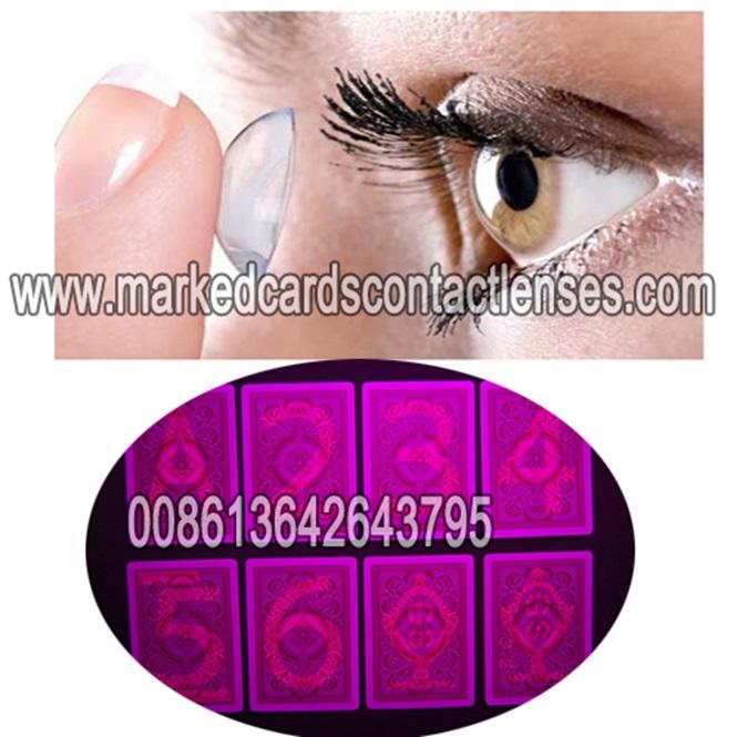 Marked cards contact lenses